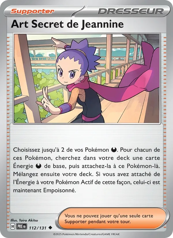 Art Secret de Jeannine 112/131 - Évolutions Prismatiques - Reverse - Pokémon JCC