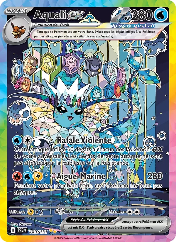 Aquali-ex 149/131 - Évolutions Prismatiques - Holo - Pokémon JCC