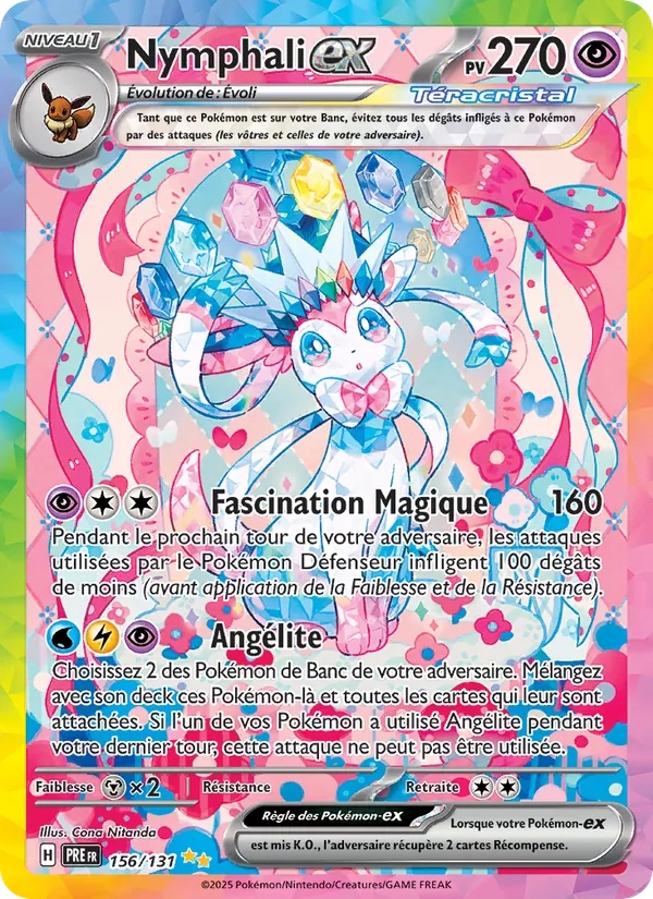 Nymphali-ex 156/131 - Évolutions Prismatiques - Holo - Pokémon JCC