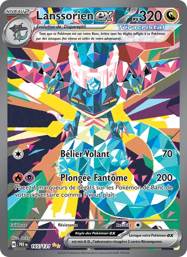 Lanssorien-ex 165/131 - Évolutions Prismatiques - Holo - Pokémon JCC