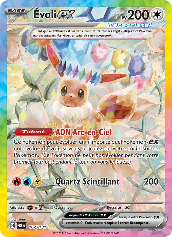 Évoli-ex 167/131 - Évolutions Prismatiques - Holo - Pokémon JCC
