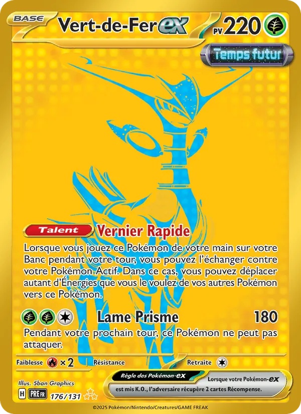 Vert-de-Fer-ex 176/131 - Évolutions Prismatiques - Holo - Pokémon JCC