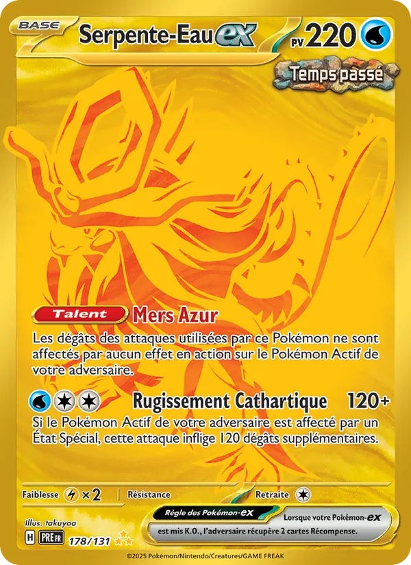 Serpente-Eau-ex 178/131 - Évolutions Prismatiques - Holo - Pokémon JCC