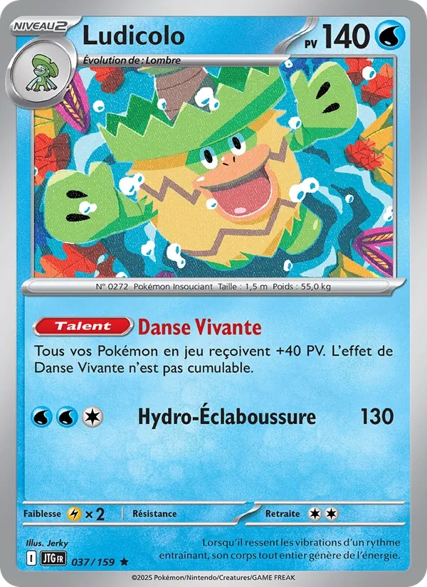 Ludicolo 037/159 - Aventures Ensemble - Reverse - Pokémon JCC