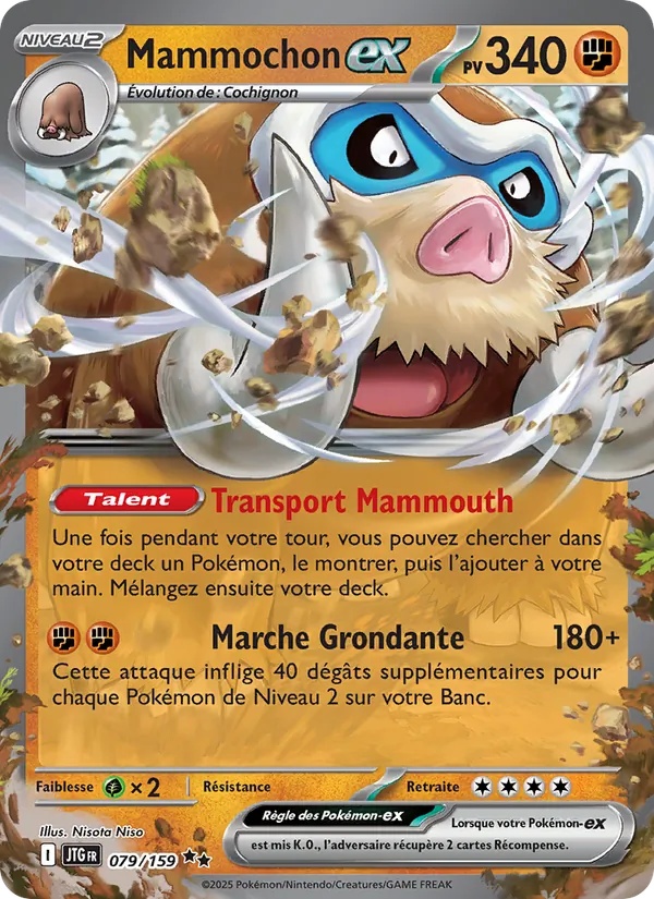 Mammochon-ex 079/159 - Aventures Ensemble - Holo player-rewards-program - Pokémon JCC