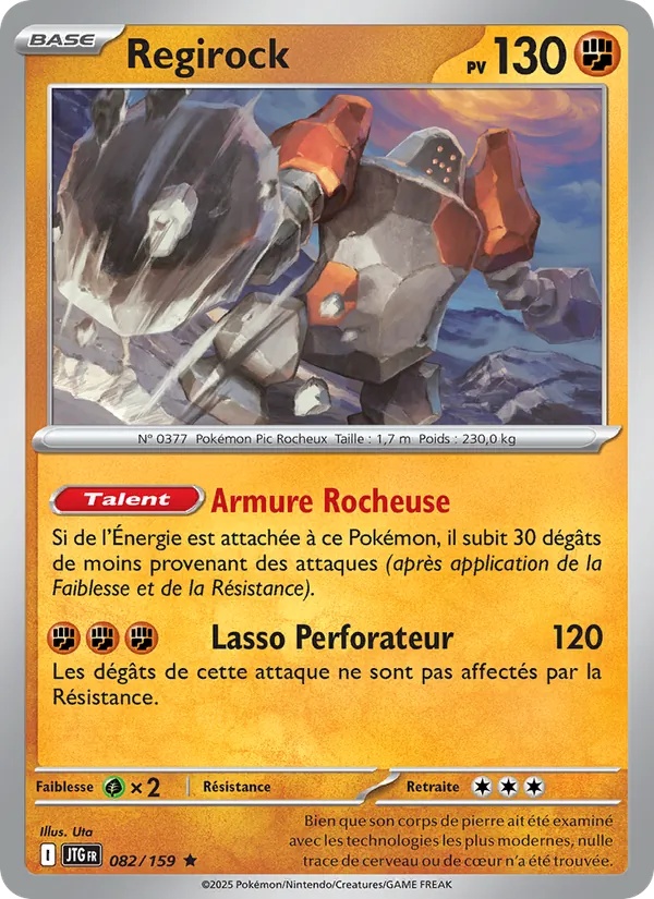 Regirock 082/159 - Aventures Ensemble - Holo - Pokémon JCC