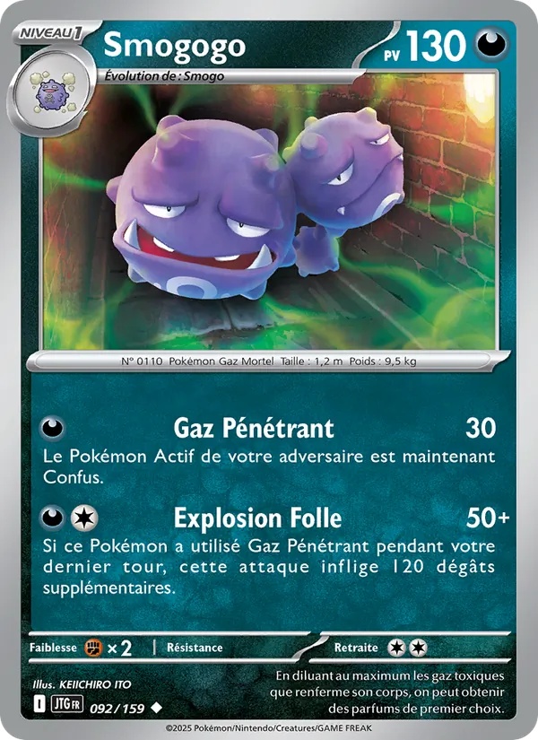 Smogogo 092/159 - Aventures Ensemble - Reverse - Pokémon JCC