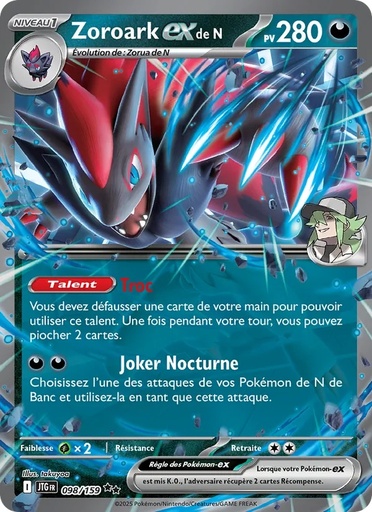Zoroark-ex de N 098/159 Holo player-rewards-program