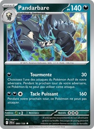 Pandarbare 099/159 - Aventures Ensemble - Reverse - Pokémon JCC