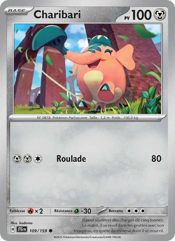 Charibari 109/159 - Aventures Ensemble - Reverse - Pokémon JCC