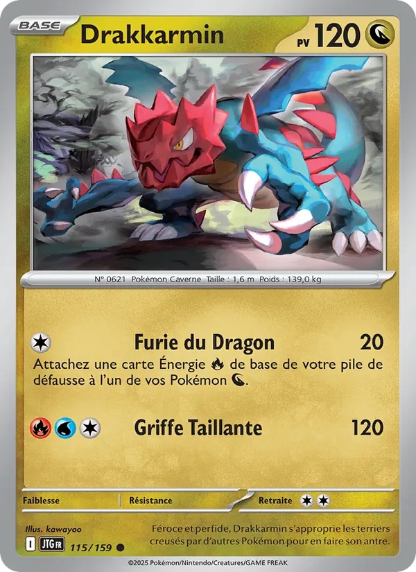 Drakkarmin 115/159 - Aventures Ensemble - Reverse - Pokémon JCC