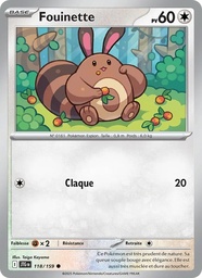Fouinette 118/159 - Aventures Ensemble - Reverse - Pokémon JCC