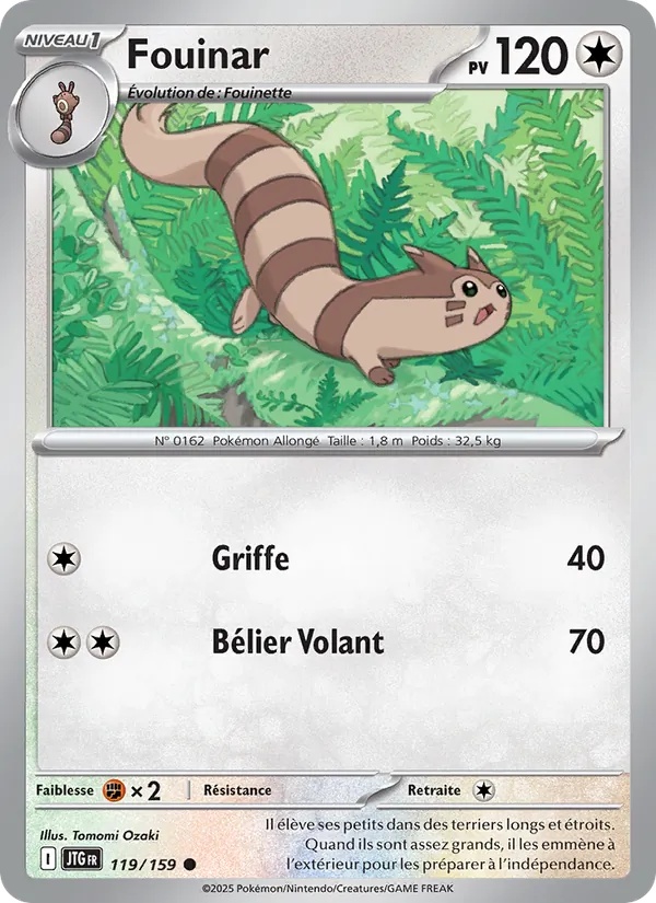 Fouinar 119/159 - Aventures Ensemble - Reverse - Pokémon JCC