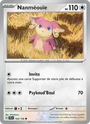 Nanméouïe 124/159 - Aventures Ensemble - Reverse - Pokémon JCC