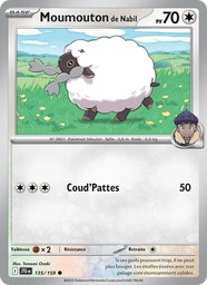 Moumouton de Nabil 135/159 - Aventures Ensemble - Holo - Pokémon JCC