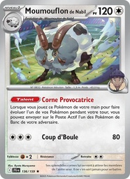 Moumouflon de Nabil 136/159 - Aventures Ensemble - Holo Logo de la série - Pokémon JCC