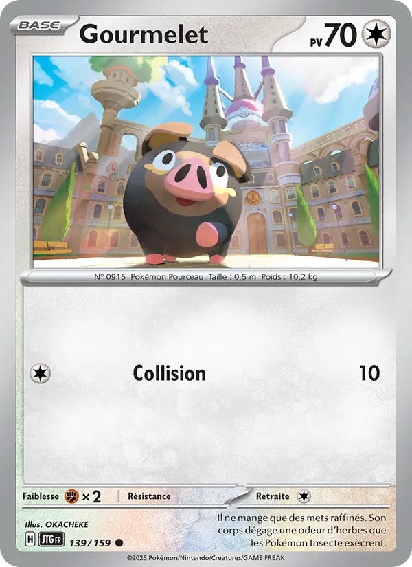 Gourmelet 139/159 - Aventures Ensemble - Reverse - Pokémon JCC
