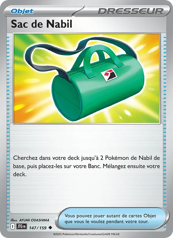 Sac de Nabil 147/159 - Aventures Ensemble - player-rewards-program - Pokémon JCC