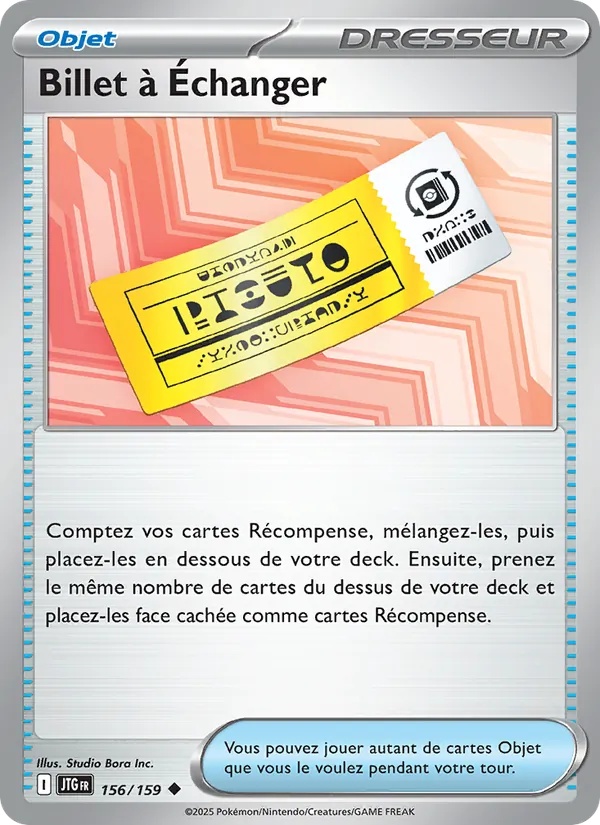 Billet à Échanger 156/159 - Aventures Ensemble - Reverse - Pokémon JCC