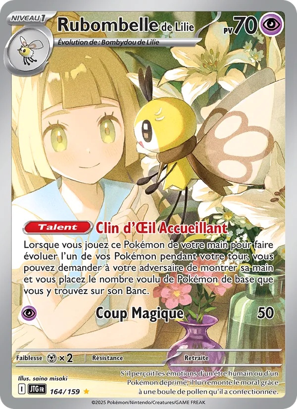 Rubombelle de Lilie 164/159 - Aventures Ensemble - Holo - Pokémon JCC