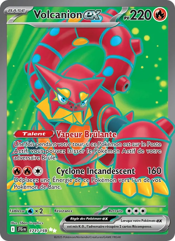 Volcanion-ex 171/159 - Aventures Ensemble - Holo - Pokémon JCC