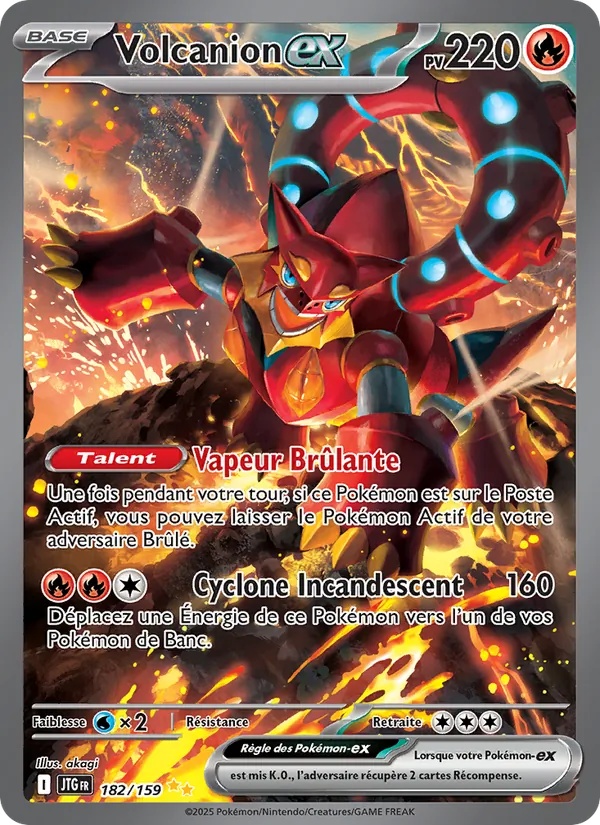 Volcanion-ex 182/159 - Aventures Ensemble - Holo - Pokémon JCC