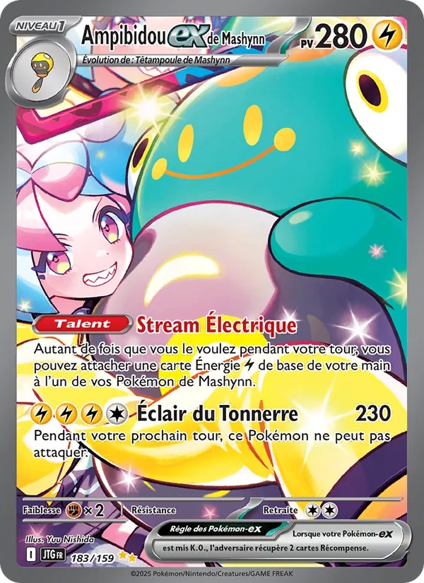Ampibidou-ex de Mashynn 183/159 - Aventures Ensemble - Holo - Pokémon JCC