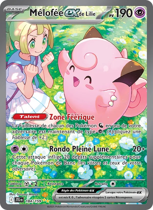Mélofée-ex de Lilie 184/159 - Aventures Ensemble - Holo - Pokémon JCC