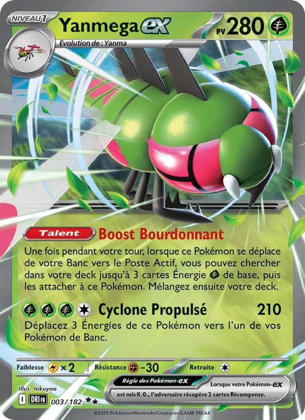 Yanmega-ex 003/182 - Rivalités Destinées - Holo - Pokémon JCC