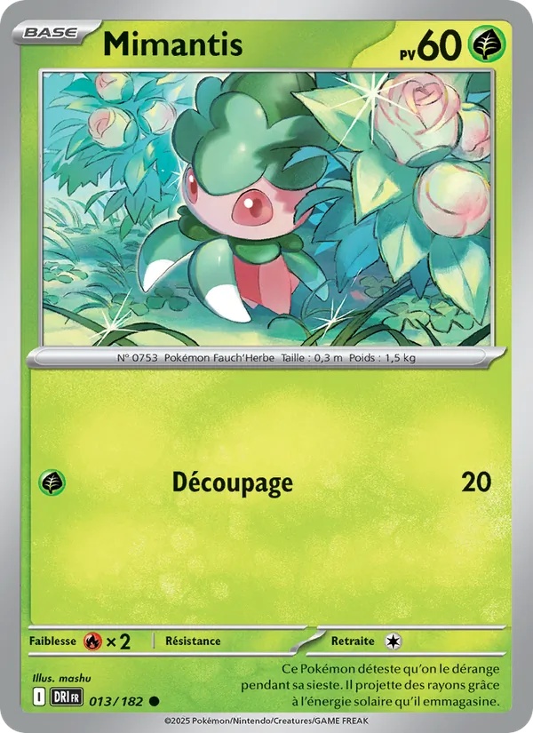 Mimantis 013/182 - Rivalités Destinées - Reverse - Pokémon JCC