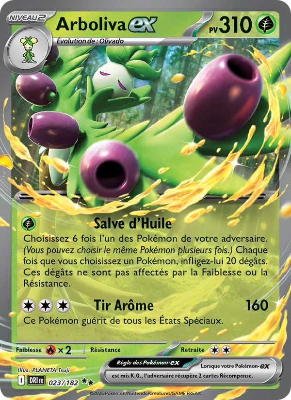 Arboliva-ex 023/182 - Rivalités Destinées - Holo - Pokémon JCC