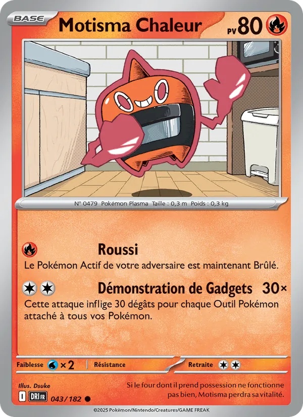 Motisma Chaleur 043/182 - Rivalités Destinées - Reverse - Pokémon JCC