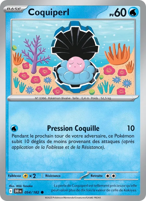 Coquiperl 054/182 - Rivalités Destinées - Reverse - Pokémon JCC