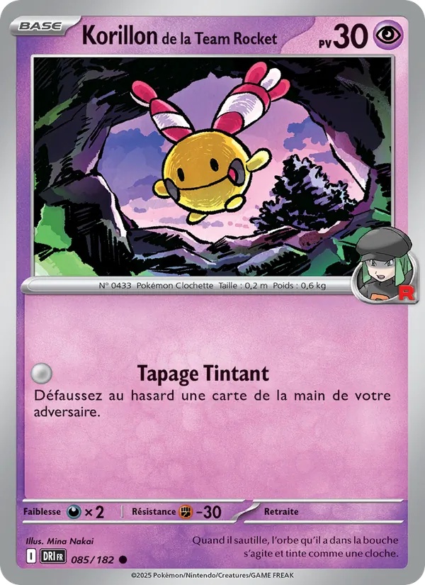 Korillon de la Team Rocket 085/182 - Rivalités Destinées - Reverse - Pokémon JCC