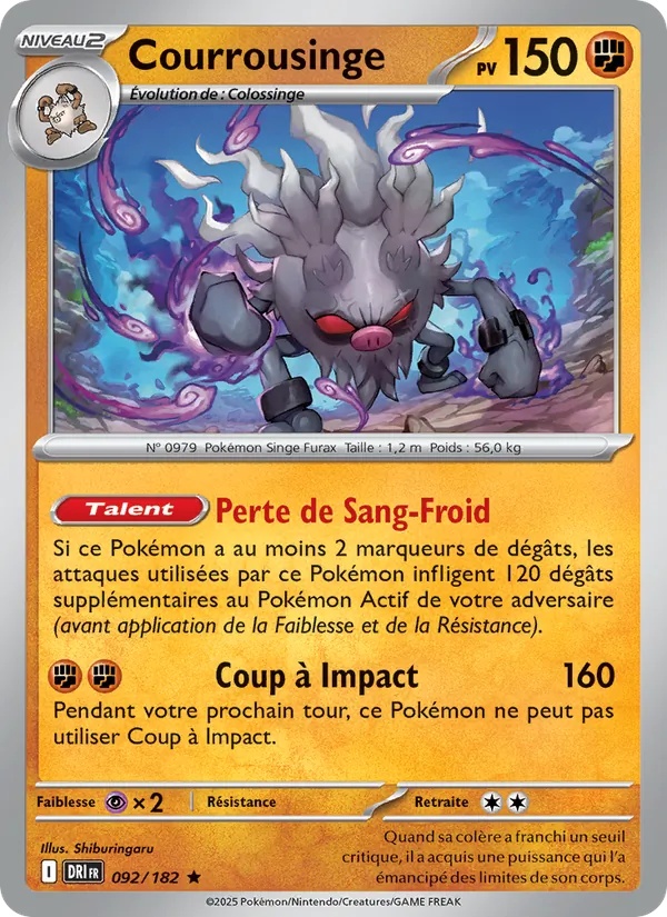 Courrousinge 092/182 - Rivalités Destinées - Reverse - Pokémon JCC