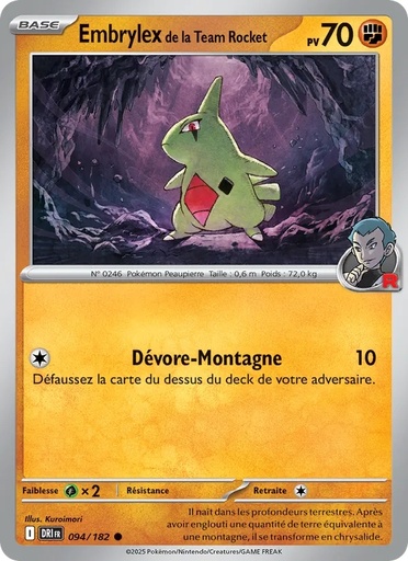 Embrylex de la Team Rocket 094/182 Reverse