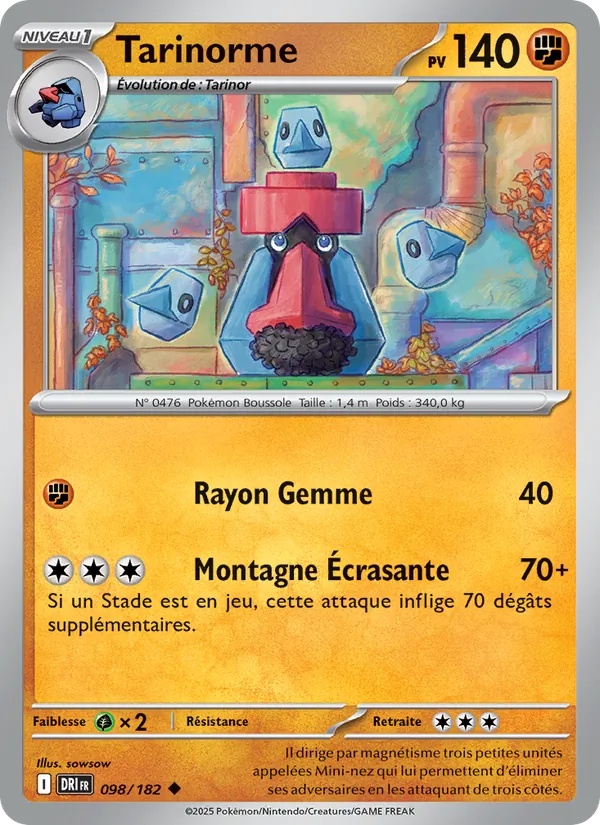 Tarinorme 098/182 - Rivalités Destinées - Reverse - Pokémon JCC