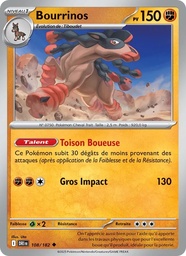 Bourrinos 108/182 - Rivalités Destinées - Reverse - Pokémon JCC