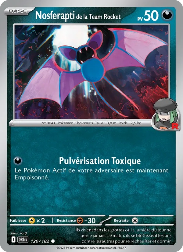Nosferapti de la Team Rocket 120/182 - Rivalités Destinées - Reverse - Pokémon JCC
