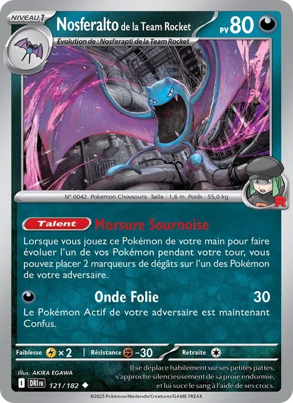 Nosferalto de la Team Rocket 121/182 - Rivalités Destinées - Reverse - Pokémon JCC