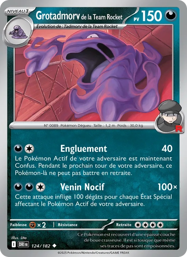 Grotadmorv de la Team Rocket 124/182 - Rivalités Destinées - Reverse - Pokémon JCC