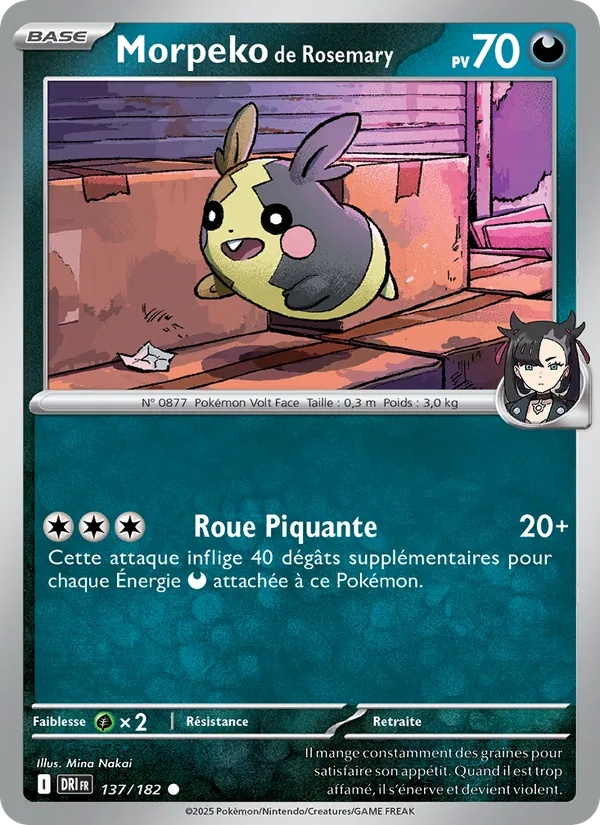 Morpeko de Rosemary 137/182 - Rivalités Destinées - Reverse - Pokémon JCC