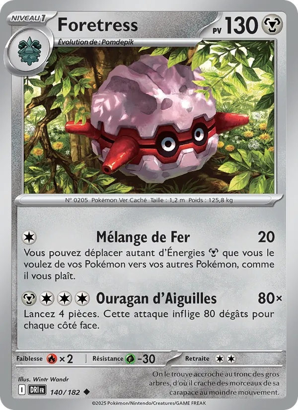 Foretress 140/182 - Rivalités Destinées - Reverse - Pokémon JCC