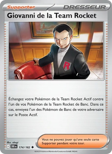 Giovanni de la Team Rocket 174/182 Reverse