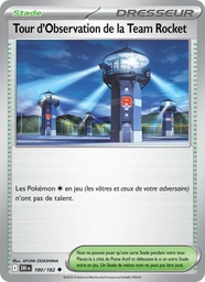 Tour d'Observation de la Team Rocket 180/182 - Rivalités Destinées - Reverse - Pokémon JCC