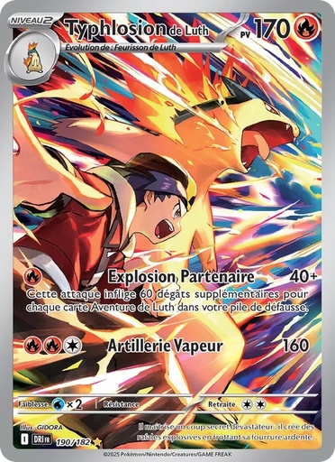 Typhlosion de Luth 190/182 Holo