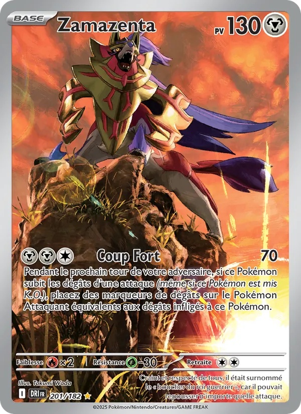 Zamazenta 201/182 - Rivalités Destinées - Holo - Pokémon JCC