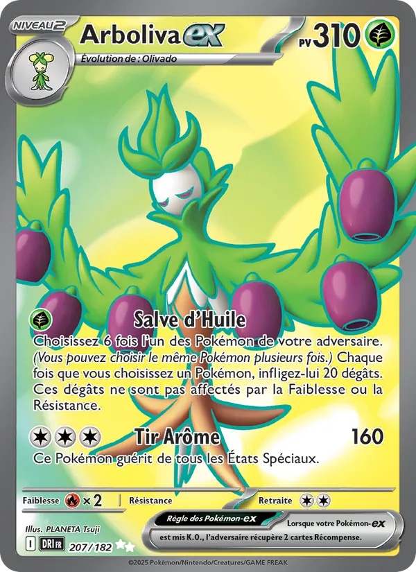 Arboliva-ex 207/182 - Rivalités Destinées - Holo - Pokémon JCC
