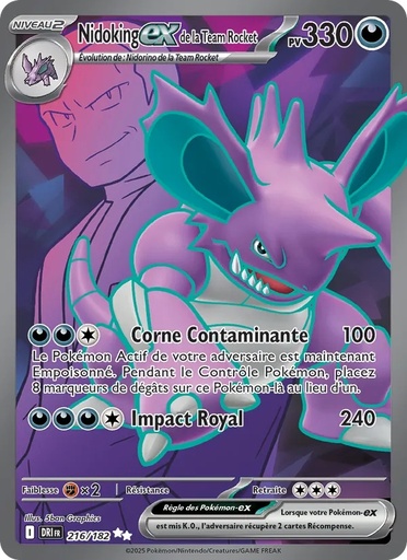 Nidoking-ex de la Team Rocket 216/182 Holo