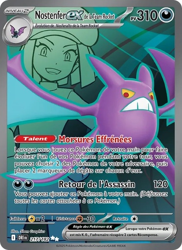 Nostenfer-ex de la Team Rocket 217/182 Holo